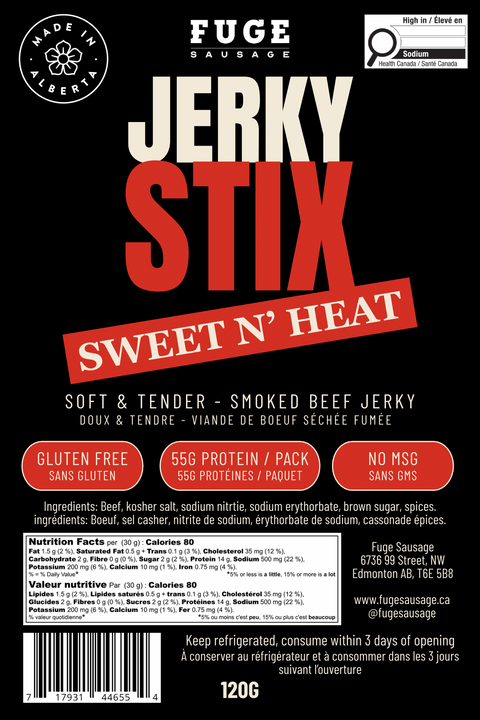 Sweet N' Heat Jerky Stix