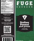 Italian Fennel - Pork Sausage Ground (500g) Fuge Sausage