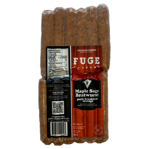 Breakfast Size - Maple Sage Bratwurst Pork (420g)