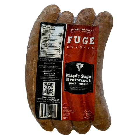 Maple Sage Bratwurst - Pork Sausage (560g)